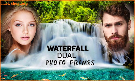 Waterfall Dual Photo Frames screenshot