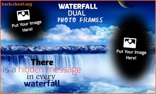 Waterfall Dual Photo Frames screenshot