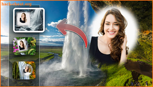 Waterfall Photo Frames Editor screenshot