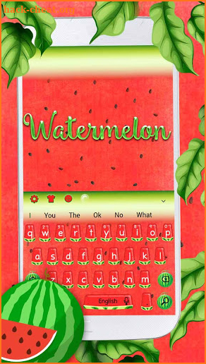 Watermelon keyboard Theme screenshot