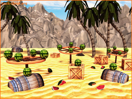 Watermelon Shooter Game - Fruit Gun Shooting screenshot