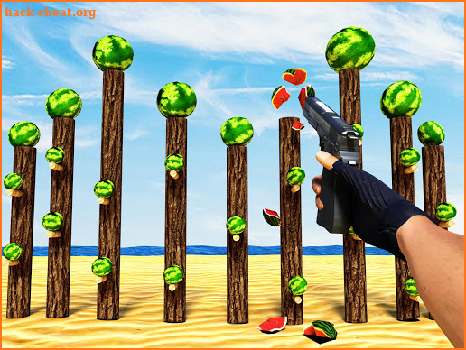 Watermelon Shooter Game - Fruit Gun Shooting screenshot