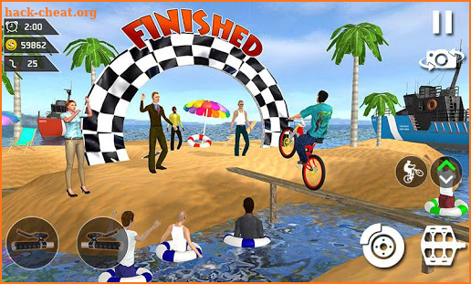 Waterpark Bicycle Surfing - BMX Cycling 2019 screenshot