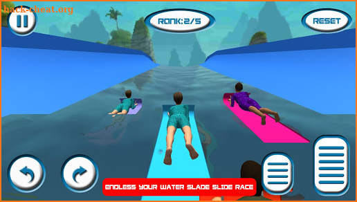 Waterpark Slate Stunts : Racing in Slates screenshot