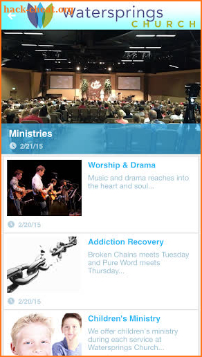 Watersprings Church screenshot