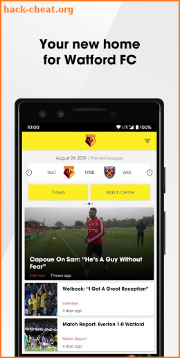 Watford F.C screenshot