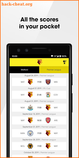 Watford F.C screenshot