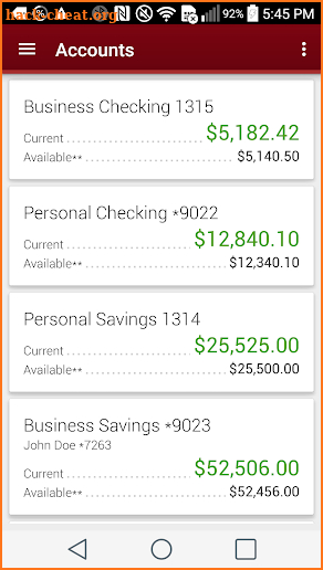 Wauna Credit Union Mobile Banking screenshot