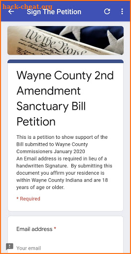 Wayne County 2A Sanctuary screenshot