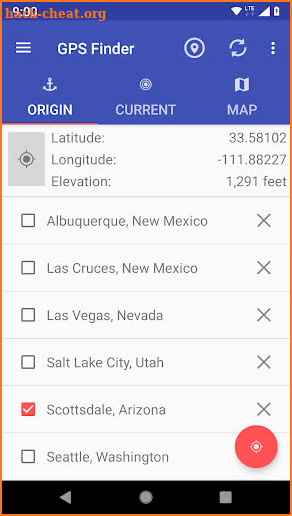 Waypoint Finder, Compass, GPS & Altimeter offline screenshot