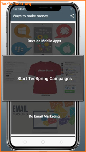 Ways to make money screenshot
