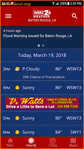 WBRZ Weather screenshot