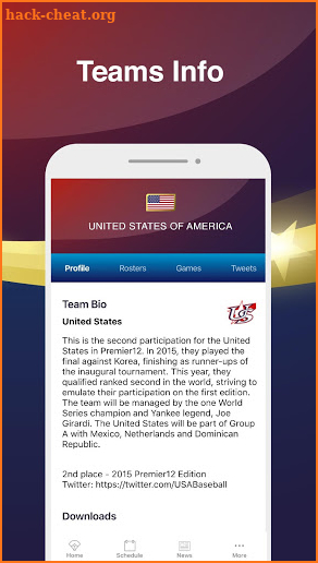 WBSC Premier 12 Official App screenshot