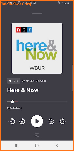 WBUR screenshot