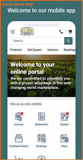 WCAS Grower Advantage screenshot