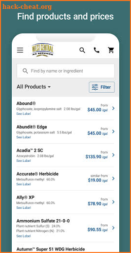 WCAS Grower Advantage screenshot