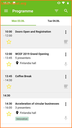 WCEF2019 screenshot