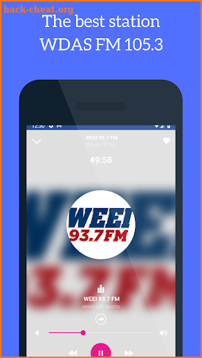 WDAS FM 105.3 radio Station Philadelphia screenshot