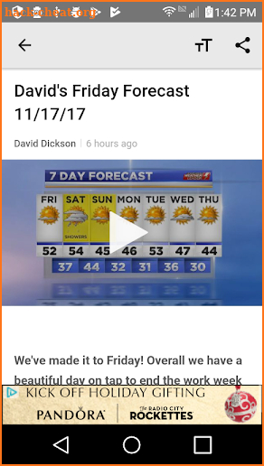 WDVM Weather - localDVM.com screenshot