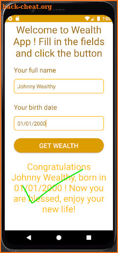 WealthApp screenshot