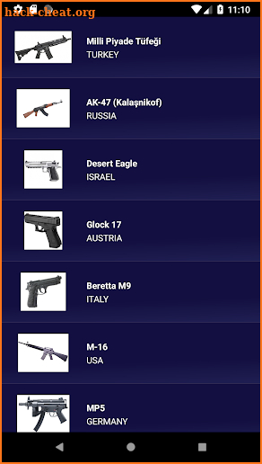 Weapon Book screenshot