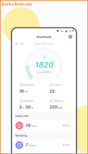 Wearbuds screenshot