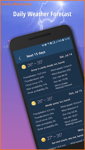 Weather screenshot