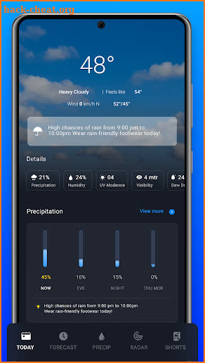 Weather screenshot