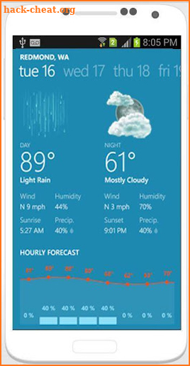 Weather & Radar NOAA Offline 2018 screenshot