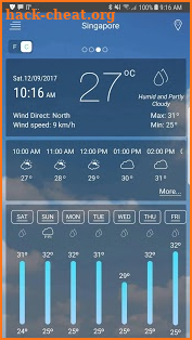 Weather app screenshot