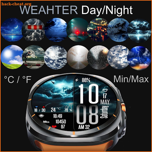 Weather Day & Night Big BOLD screenshot