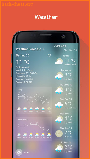 Weather for Edge Panel screenshot