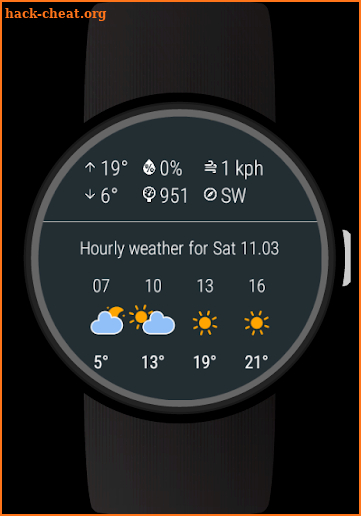 Weather for Wear OS (Android Wear) screenshot