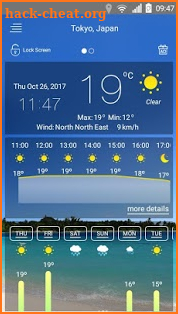 Weather forecast screenshot