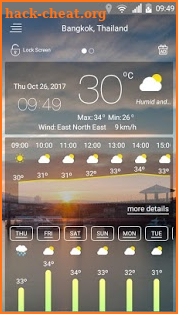 Weather forecast screenshot