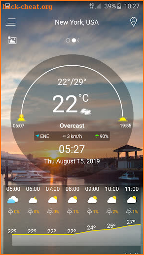 Weather forecast 2020 screenshot