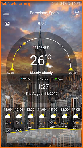 Weather forecast 2020 screenshot