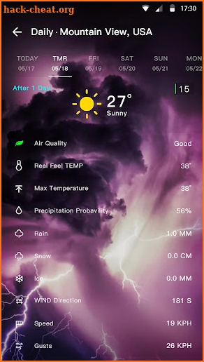 Weather Forecast screenshot