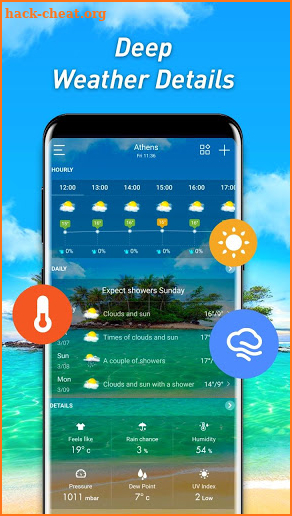 Weather forecast & weather alerts & forecast radar screenshot