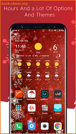 Weather Forecast apps Widget - Papa Noel 2019 screenshot