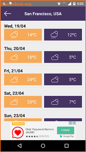 Weather Forecast free screenshot