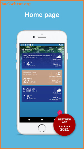 Weather Forecast: radar, graph, widget, timeline screenshot