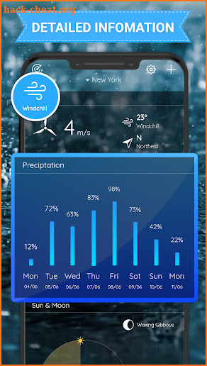 Weather forecast - realtime weather screenshot