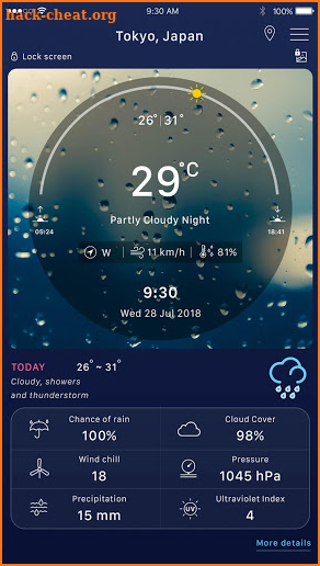 Weather forecast: weather channel & radar screenshot