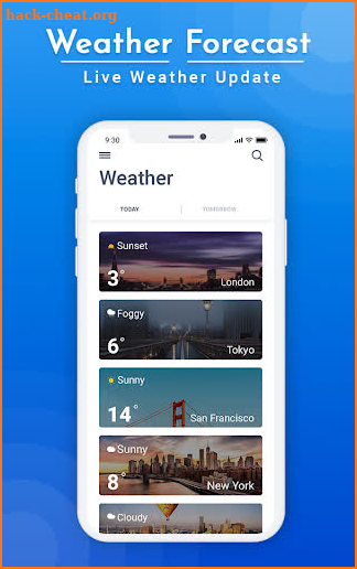 Weather Forecast  - Weather Update Report screenshot