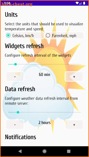 Weather Forecast with Widgets screenshot