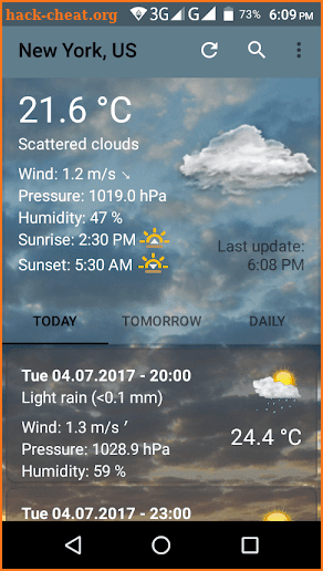 Weather Lite Go screenshot