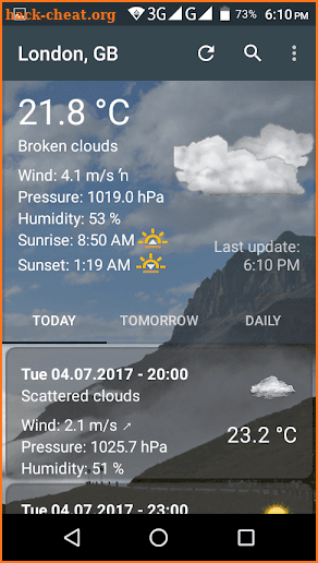 Weather Lite Go screenshot