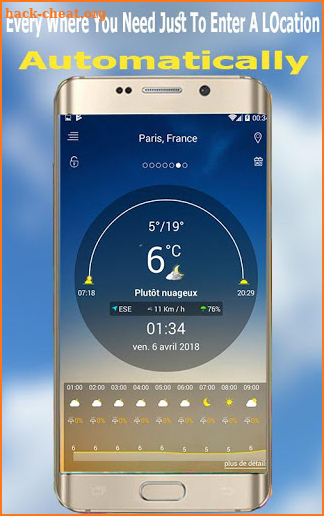 Weather minute by minute screenshot