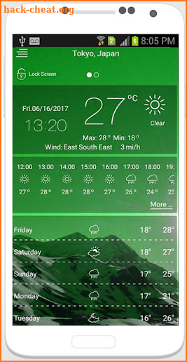 Weather Offline & Clock Widget 2018 screenshot